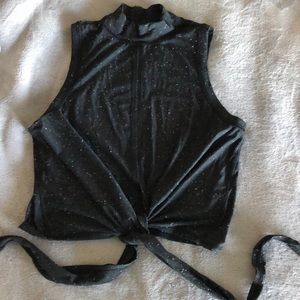 Lululemon front tie crop top